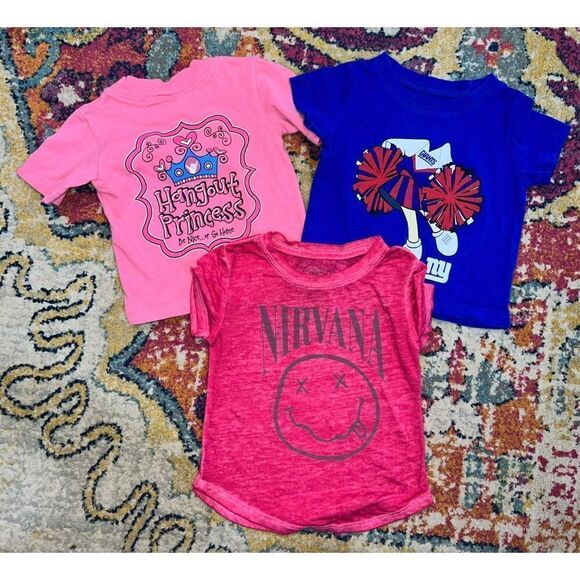12M Girls Shirt Bundle (SET OF 3) - Picture 1 of 6